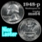 1948-p Washington Quarter 25c Grades Choice Unc