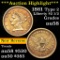 **Auction Highlight** 1861 Type 2 Gold Liberty Quarter Eagle $2 1/2 Grades Choice AU/BU Slider (fc)