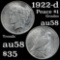 1922-d Peace Dollar $1 Grades Choice AU/BU Slider