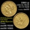 1861 Type 2 Liberty Head Gold Quarter Eagle $2 1/2 Grades Choice AU