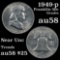 1949-p Franklin Half Dollar 50c Grades Choice AU/BU Slider