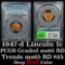 1947-d Lincoln Cent 1c Grades GEM Unc RD