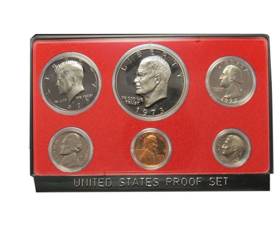 1973 United States Mint Proof Set, no box