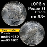 1923-s Peace Dollar $1 Grades Select+ Unc (fc)