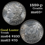 1889-p Morgan Dollar $1 Grades Select+ Unc