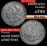 1900-o/cc Morgan Dollar $1 Grades xf+