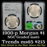 NGC 1900-p Morgan Dollar $1 Graded ms65 by NGC (fc)