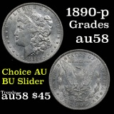 1890-p Morgan Dollar $1 Grades Choice AU/BU Slider