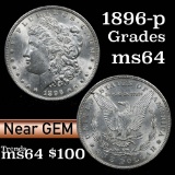 1896-p Morgan Dollar $1 Grades Choice Unc