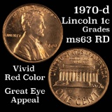1970-d Lincoln Cent 1c Grades Select Unc RD