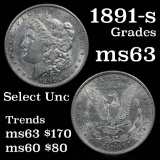 1891-s Morgan Dollar $1 Grades Select Unc