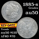 1885-s Morgan Dollar $1 Grades AU, Almost Unc
