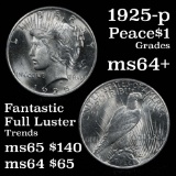 1925-p Peace Dollar $1 Grades Choice+ Unc