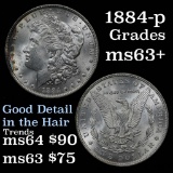 1884-p Morgan Dollar $1 Grades Select+ Unc