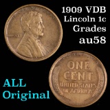 1909 VDB Lincoln Cent 1c Grades Choice AU/BU Slider
