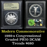 1989-s Congressional Modern Commem Dollar $1 Graded Perfection, Gem++ Proof DCAM by USCG