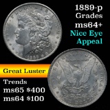 1889-p Morgan Dollar $1 Grades Choice+ Unc (fc)