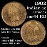 1902 Indian Cent 1c Grades Choice Unc RD (fc)