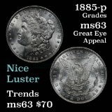 1885-p Morgan Dollar $1 Grades Select Unc