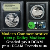 1999-p Dolley Madison Modern Commem Dollar $1 Graded Perfection, Gem++ Proof DCAM by USCG