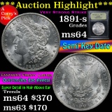 ***Auction Highlight*** 1891-s Morgan Dollar $1 Graded Choice Unc by USCG (fc)