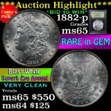 ***Auction Highlight*** 1882-p Morgan Dollar $1 Graded GEM Unc by USCG (fc)