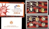 2004 United States Mint Silver Proof Set - 11 pc set, about 1 1/2 ounces of pure silver