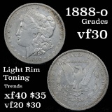 1888-o Morgan Dollar $1 Grades vf++