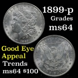 1889-p Morgan Dollar $1 Grades Choice Unc