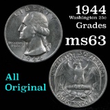 1944-p Washington Quarter 25c Grades Select Unc