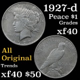 1927-d Peace Dollar $1 Grades xf
