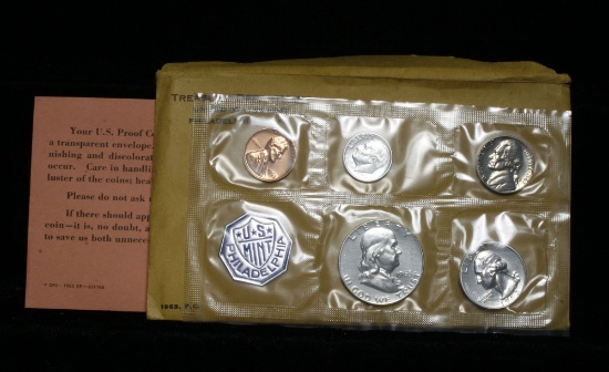 1963 Proof Set in original mint packaging including Mint Letter
