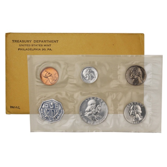 1961 Proof Set in the Original Packaging including mint memo