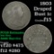 1803 Draped Bust Large Cent 1c Grades f+ (fc)