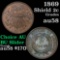 1869 2 Cent Piece 2c Grades Choice AU/BU Slider