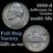 1950-d Jefferson Nickel 5c Grades GEM 5fs