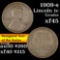 1909-s Lincoln Cent 1c Grades xf+ (fc)