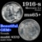 1916-s Mercury Dime 10c Grades GEM+ Unc (fc)