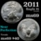 2011 Silver Eagle Dollar $1 Grades ms69