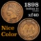 1898 Indian Cent 1c Grades xf