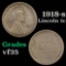 1918-s Lincoln Cent 1c Grades vf++