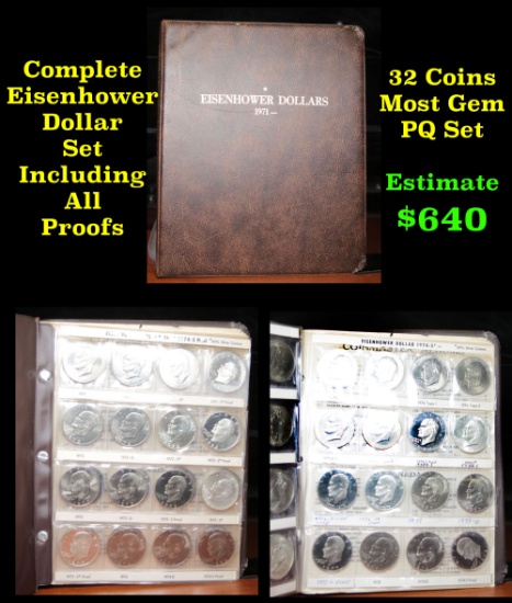 ***Auction Highlight*** Complete Eisenhower "Ike" Dollar Set (1971-1978) (fc)