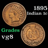 1895 Indian Cent 1c Grades vg, very good