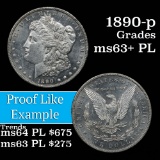 1890-p Morgan Dollar $1 Grades Select Unc+ PL (fc)