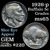 1926-p Buffalo Nickel 5c Grades GEM Unc (fc)