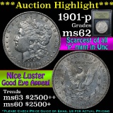 ***Auction Highlight*** Key date 1901-p Morgan Dollar $1 Graded Select Unc by USCG (fc)