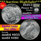 ***Auction Highlight*** 1925-s Peace Dollar $1 Graded Select+ Unc by USCG (fc)