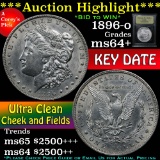 ***Auction Highlight*** Key date 1896-o Morgan Dollar $1 Graded Choice+ Unc by USCG (fc)