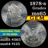 1878-s Morgan Dollar $1 Grades GEM Unc (fc)