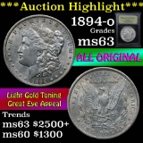 ***Auction Highlight*** Key date 1894-o Morgan Dollar $1 Graded Select Unc by USCG (fc)